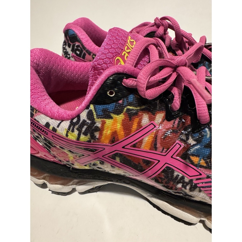 Asics Gel Nimbus 17 2015 NYC Marathon Running Shoes Womens 7.5 Graffiti T5M8N - Picture 5 of 10